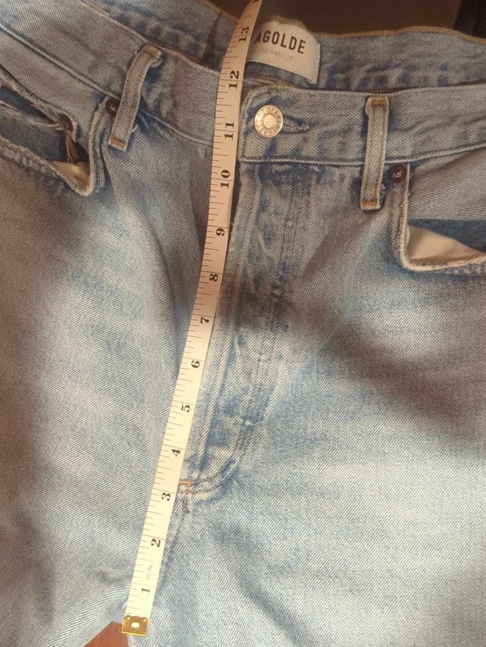 AGOLDE 90's Mid Rise Loose Fit Jeans In Snapshot Vintage Faded Wash - Size 29 - Picture 4 of 12